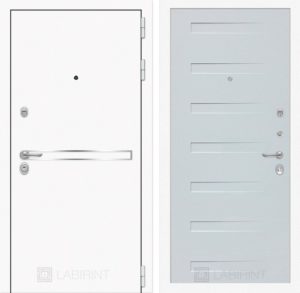Входная дверь Лайн WHITE 14 - Дуб кантри белый горизонтальный