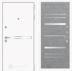 Входная дверь Лайн WHITE 20 - Бетон светлый