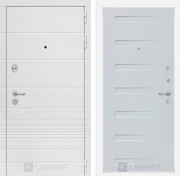 Входная дверь Трендо 14 — Дуб кантри белый горизонтальный