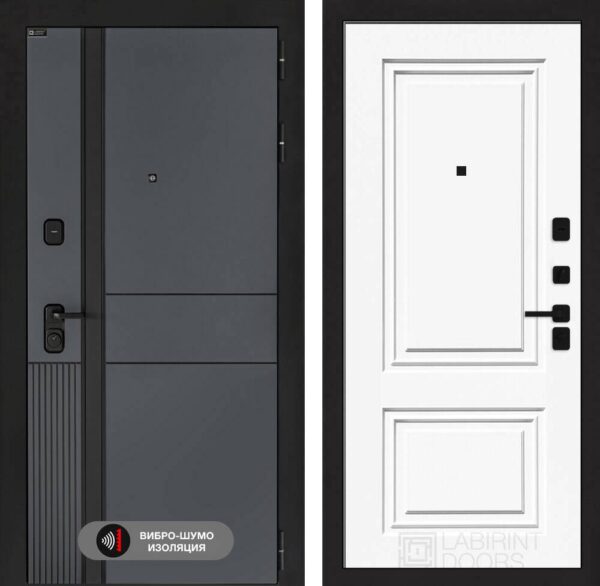 Входная дверь Эволаб 26 — Эмаль RAL 9003
