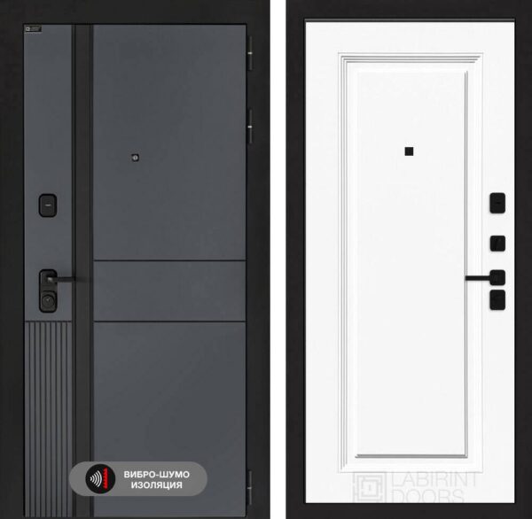 Входная дверь Эволаб 27 — Эмаль RAL 9003