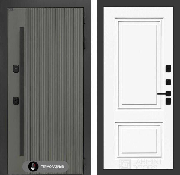 Входная дверь Термолаб 1 тепло 26 — Эмаль RAL 9003