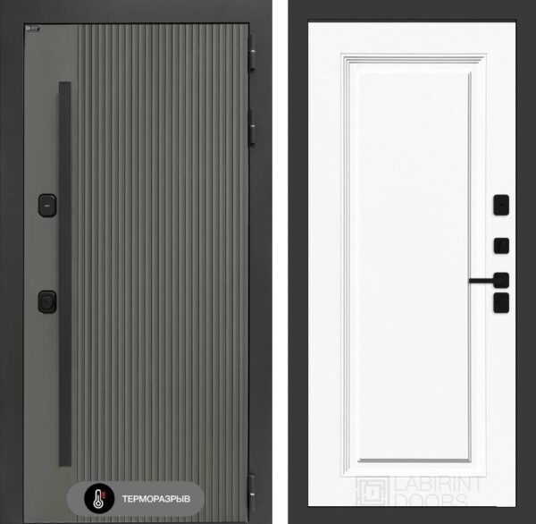 Входная дверь Термолаб 1 тепло 27 — Эмаль RAL 9003
